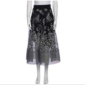Sachin + Babi Noir Floral Skirt Size XS